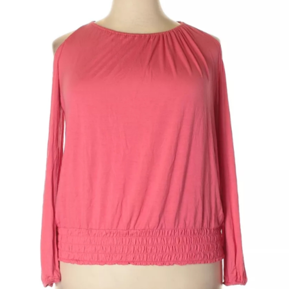 NWT INC. International Concepts Cold Shoulder Top